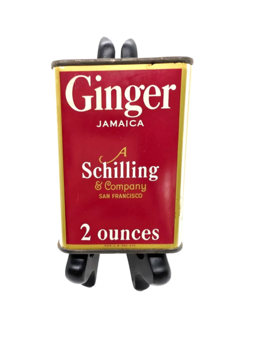 Vintage A. Schilling & Co Ginger Spice Tin - 2 oz